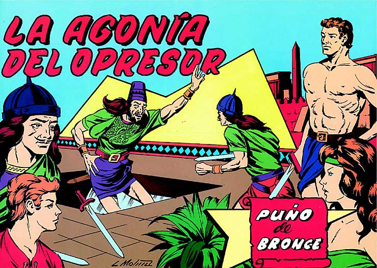 Portada de "La agonía del opresor", nº 12 y último de la colección "Puño de Bronce"