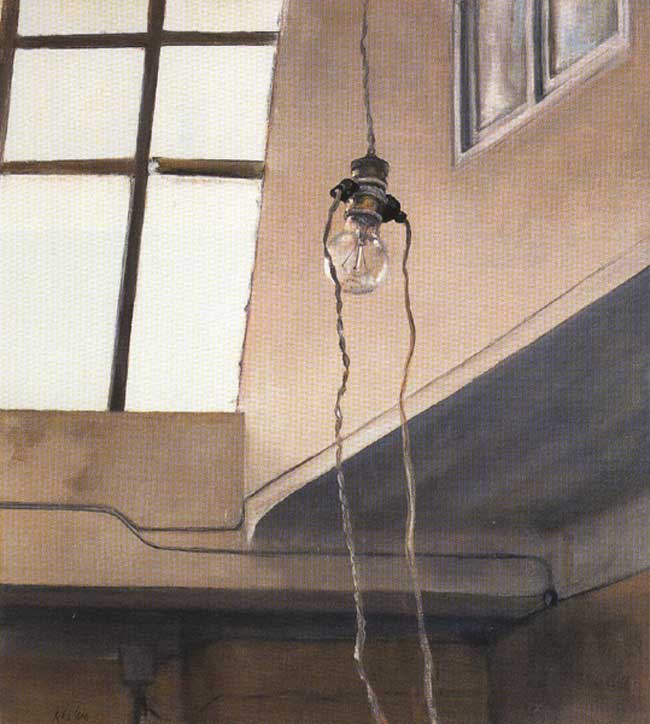 "La Bombilla". Óleo sobre tabla. 67 x 59 cm. 1965