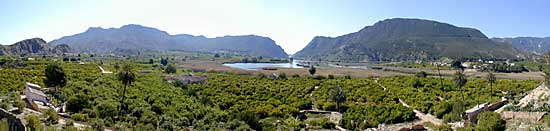 Vista panorámica 180º desde el Alto de Bayna, frente a la cuesta del Cementerio