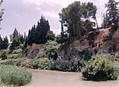 Río Segura debajo del jardín de la Casa de D. Carlos