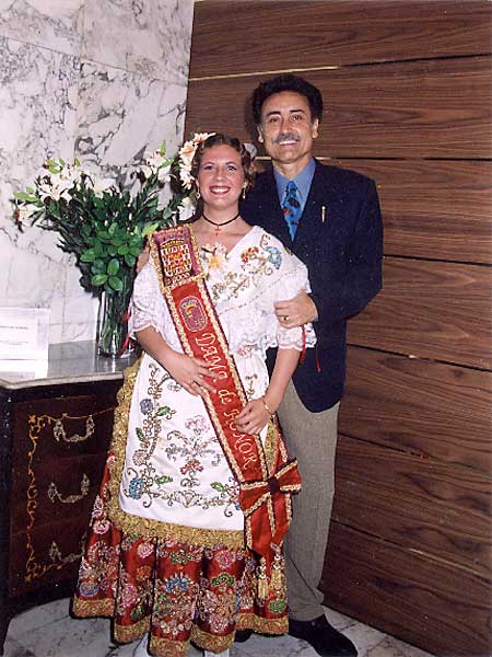 Mª Luisa Martínez Molina con Pedro Cano