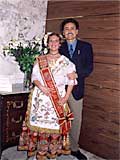 Mª Luisa Martínez Molina con Pedro Cano