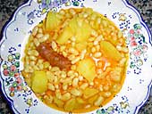 Alubias con chorizo