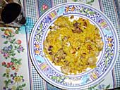 Arroz y conejo