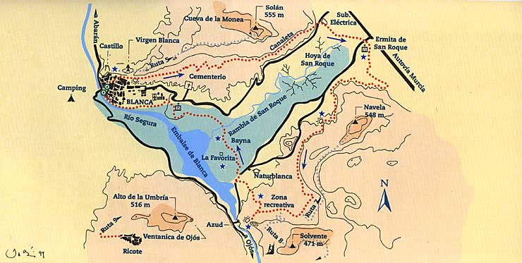 Mapa del itinerario