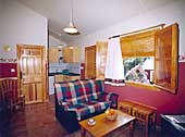 Interior de una cabaña