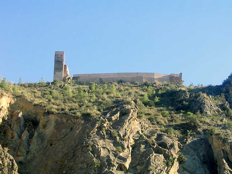 Vista lateral desde la carretera