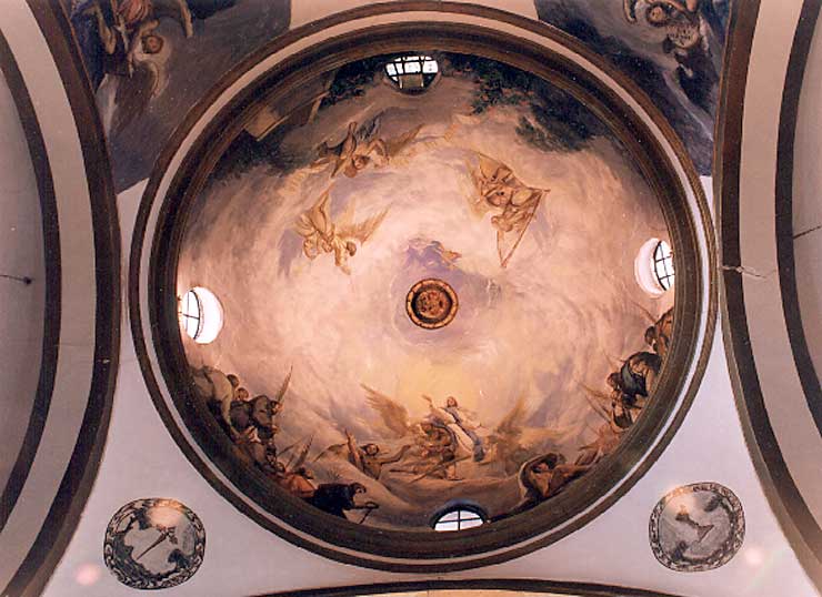 Fresco en la bóveda de la nave central